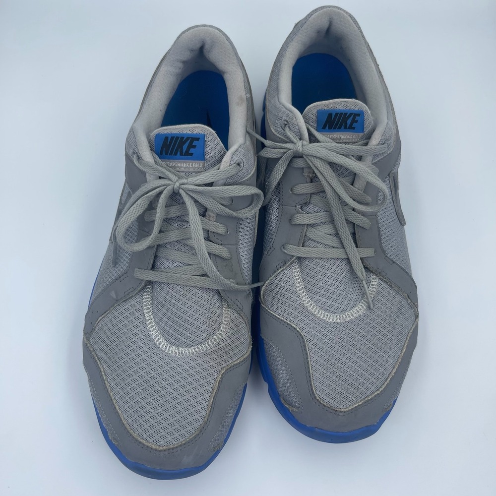 Nike Flex Experience RN 2 Athletic Sneakers Mens 15 Wolf Grey Blue Running Shoes